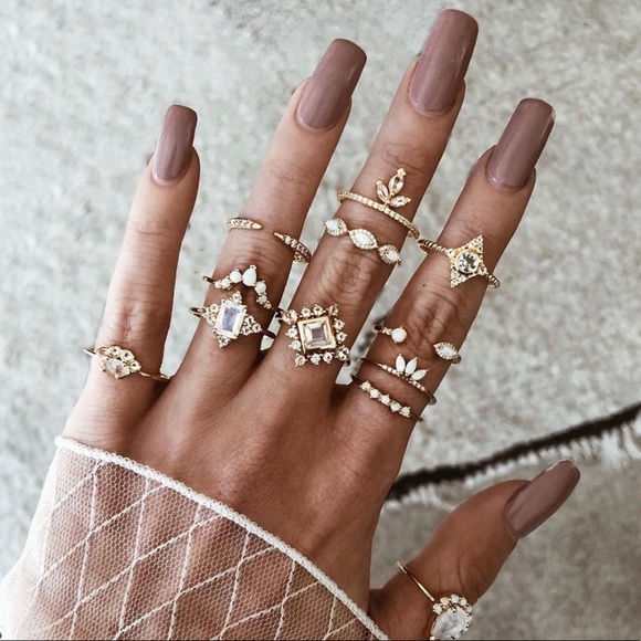 Jewelry - ❤️HOST PICK❤️12 pc RingSet Gold color Boho style